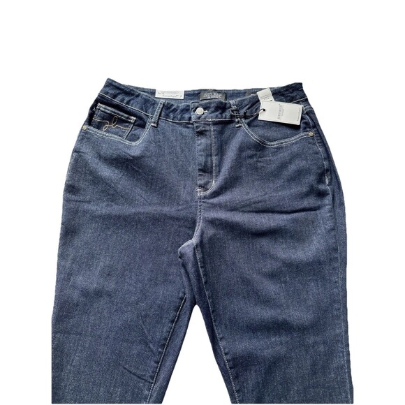Judy Blue Mom Fit High Waist Jeans 18W Dark Wash Stretch Plus Size NWT - Picture 5 of 14